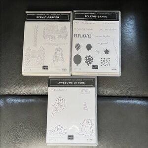 Stampin' Up! Home Design Stamps - Scenic Garden, Six Fois Bravo, Awesome Otters